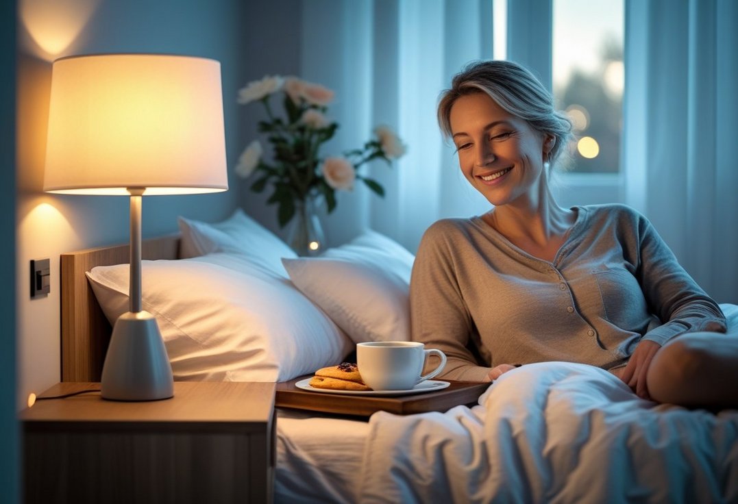 Sådan skaber du den perfekte stemning til morgenmad på sengen med en sengelampe med lysdæmperfunktion Sådan skaber du den perfekte stemning til morgenmad på sengen med en sengelampe med lysdæmperfunktion